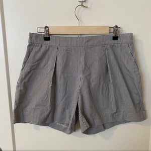 Striped Banana Republic Cotton High Waisted Shorts